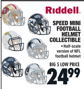 big 5 football helmets